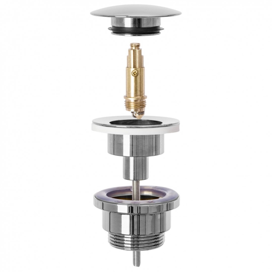 REA-A5217 - Waschbeckenablauf CLICK-CLACK Ø 6,4 cm, glänzender Chrom