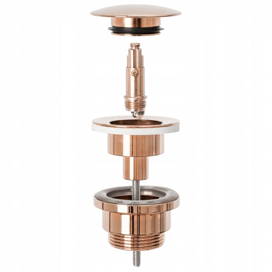 REA-A533A - Waschbeckenablauf CLICK-CLACK Ø 6,4 cm Roségold