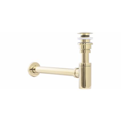 REA-A5692 - Waschbecken-Siphon mit CLICK-CLACK-Ablauf, Ø 6,4 cm, gold