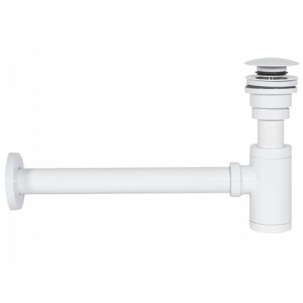 REA-A6952 - Waschbecken-Siphon mit CLICK-CLACK-Ablauf, Durchmesser 6,4 cm, weiß
