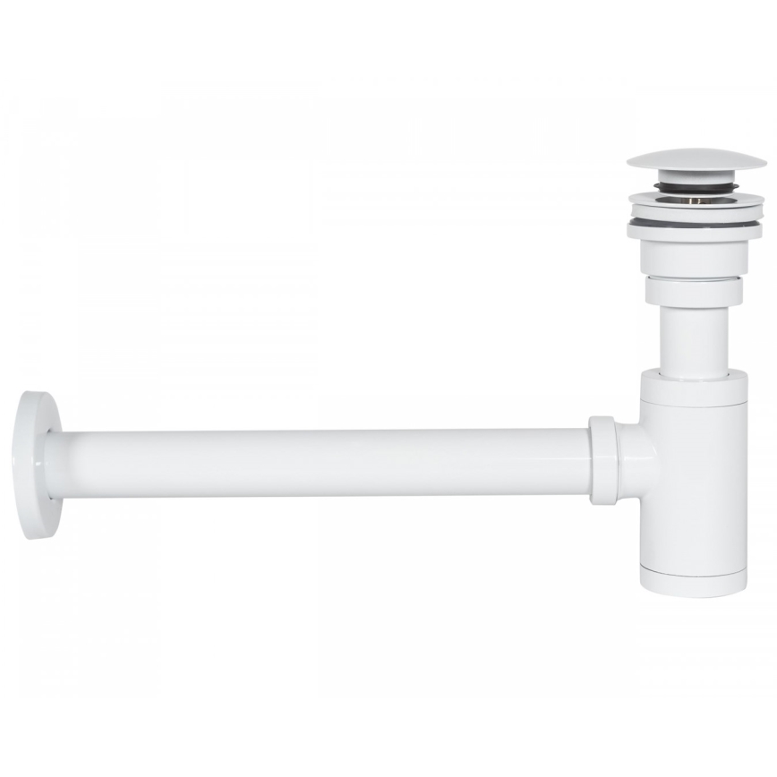 REA-A6952 - Waschbecken-Siphon mit CLICK-CLACK-Ablauf, Durchmesser 6,4 cm, weiß