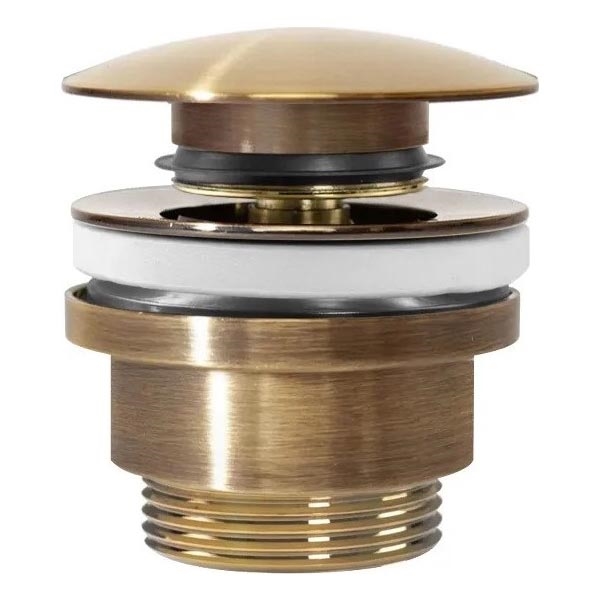 REA-A8110 - Click-Clack-Waschbeckenablauf, Ø 6,4 cm, goldfarben