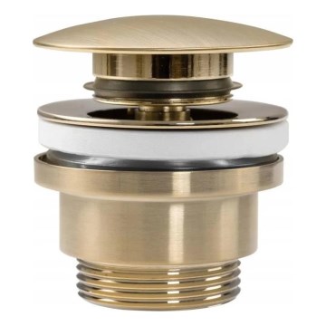 REA-A8585 - Waschbeckenablauf CLICK-CLACK Ø 6,4 cm gebürstetes Gold