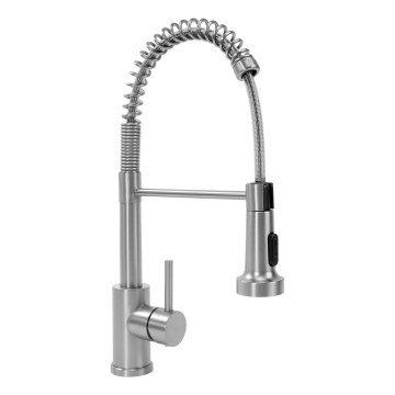 REA-B0417 - Spültischarmatur mit ausziehbarem Brausekopf COLIN 42,5 cm Nickel
