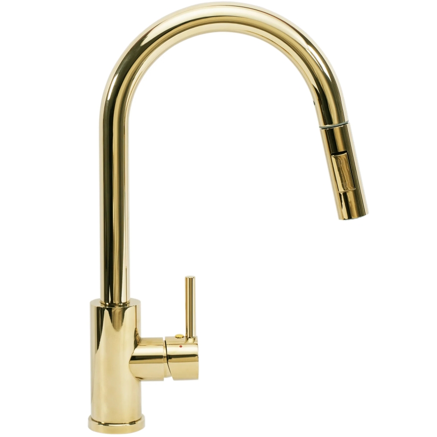 REA-B0669 - Spültischarmatur FRESH mit ausziehbarer Brause, 39,5 cm, gold