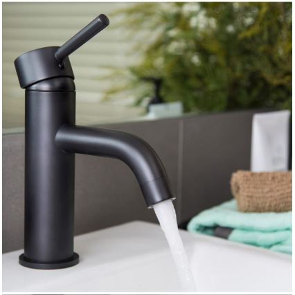 REA-B4102 - Waschtischarmatur LUNGO 16,5 cm schwarz