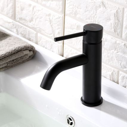 REA-B4102 - Waschtischarmatur LUNGO 16,5 cm schwarz