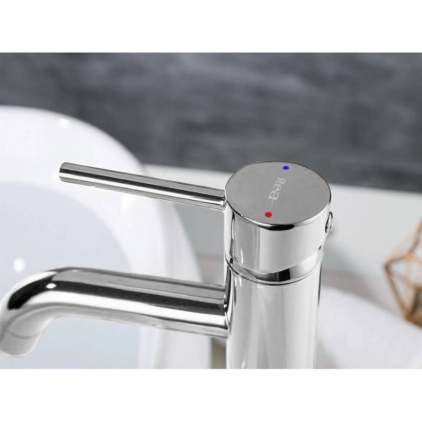 REA-B4104 - Waschtischarmatur LUNGO 28 cm glänzender Chrom