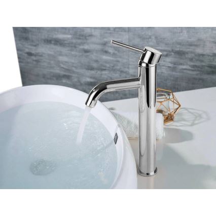 REA-B4104 - Waschtischarmatur LUNGO 28 cm glänzender Chrom