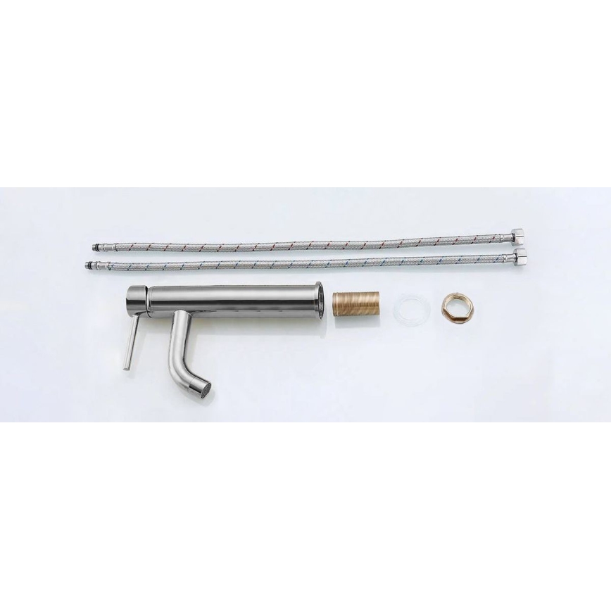 REA-B4104 - Waschtischarmatur LUNGO 28 cm glänzender Chrom