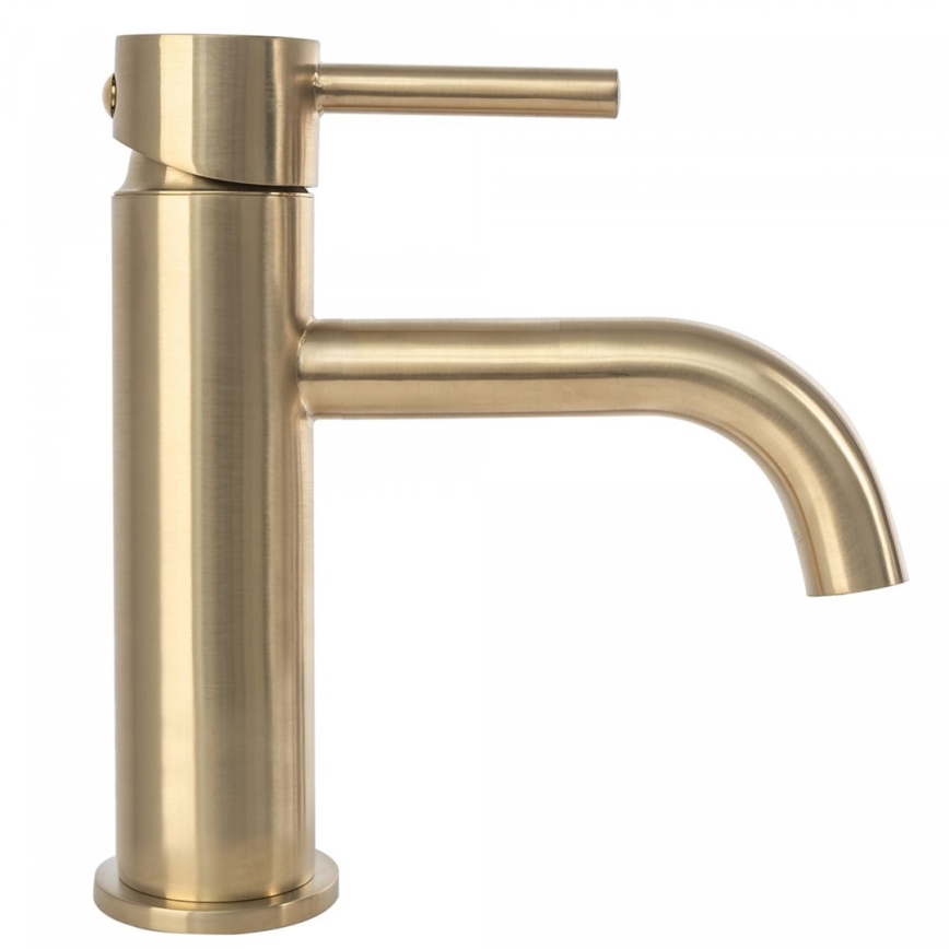 REA-B4527 - Waschtischarmatur LUNGO 16,5 cm, gebürstetes Gold