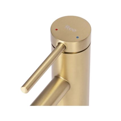REA-B5316 - Waschbeckenarmatur FOSS 20,5 cm, gebürstetes Gold
