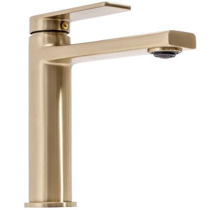 REA-B6555 - Waschtischarmatur VERSO 16,5 cm, gebürstetes Gold