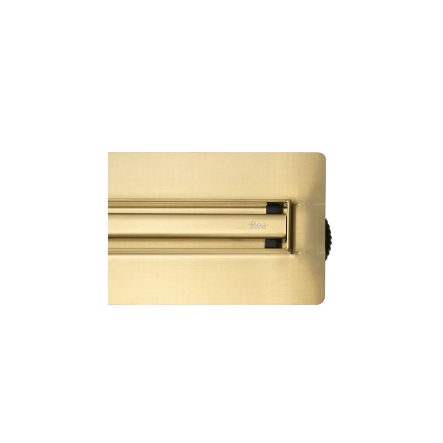 REA-G2714 - Ablaufrinne NEOX SLIM 70 cm Edelstahl/gebürstetes Gold
