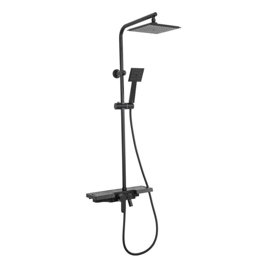 REA-P0636 - Duschset BRAVO matt schwarz