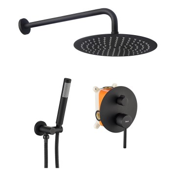REA-P4100 - Duschset mit Unterputzarmatur LUNGO schwarz