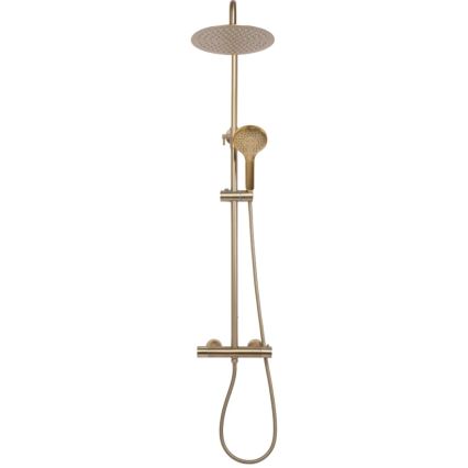 REA-P6602 - Duschgarnitur mit thermostatischer Armatur VINCENT, gebürstetes Gold