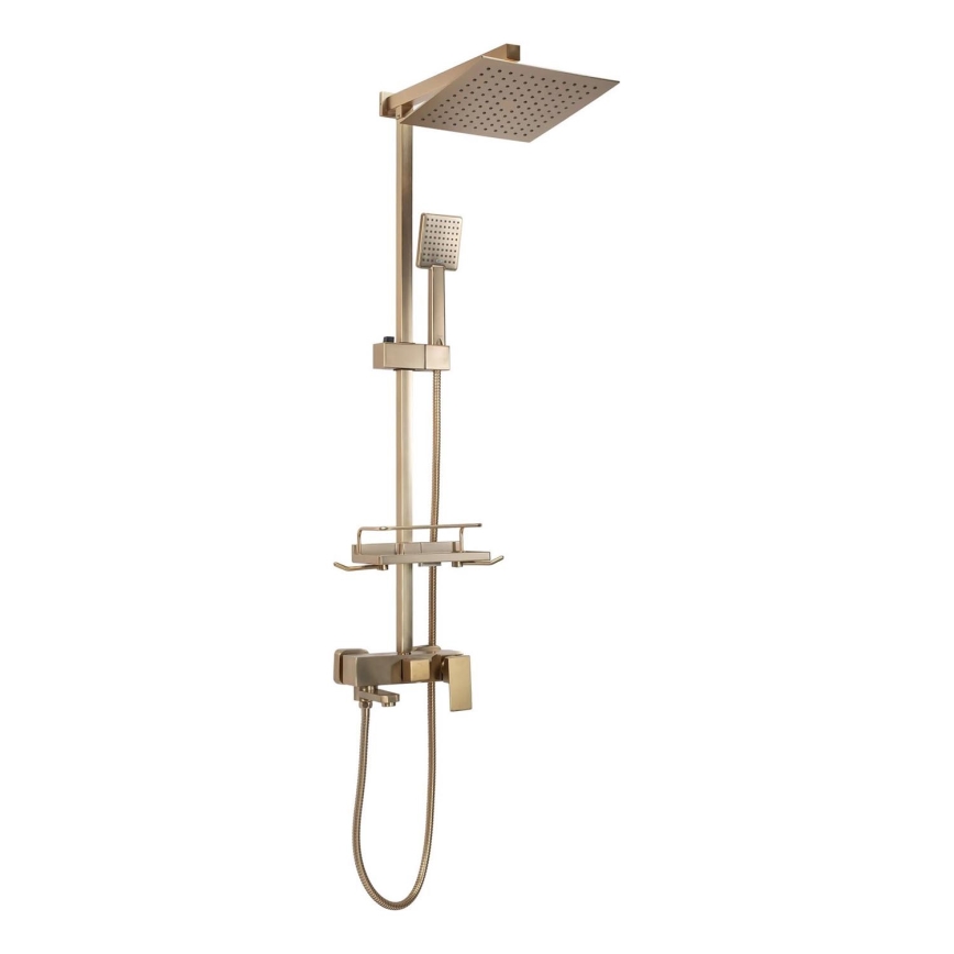 REA-P7050 - Duschset mit Armatur JACK, gebürstetes Gold