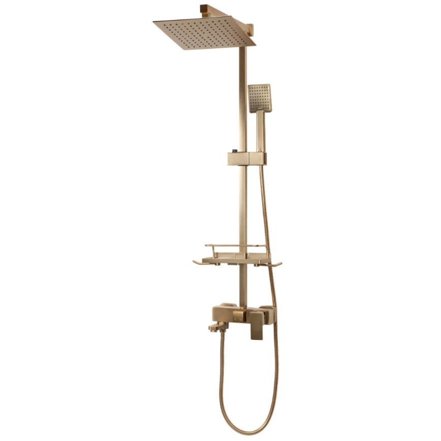 REA-P7050 - Duschset mit Armatur JACK, gebürstetes Gold