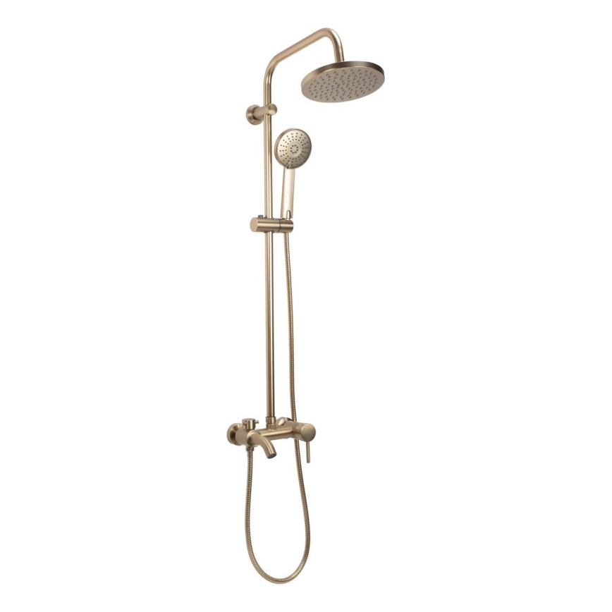 REA-P7051 - Duschset mit Mischbatterie LUIS, gebürstetes Gold