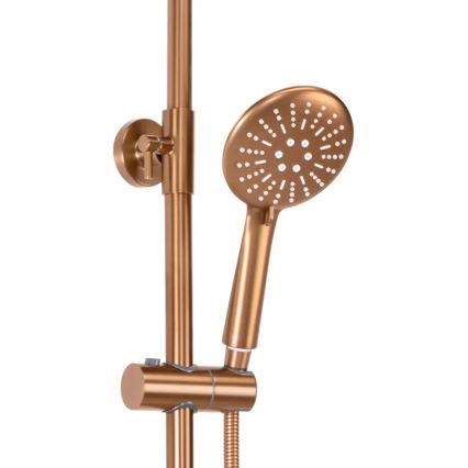 REA-P8807 - Duschset mit Thermostat-Armatur LUNGO, gebürstetes Kupfer