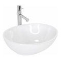 REA-U0133 - Aufsatzwaschbecken SOFIA 34,5 x 41 cm Keramik / glänzend weiß