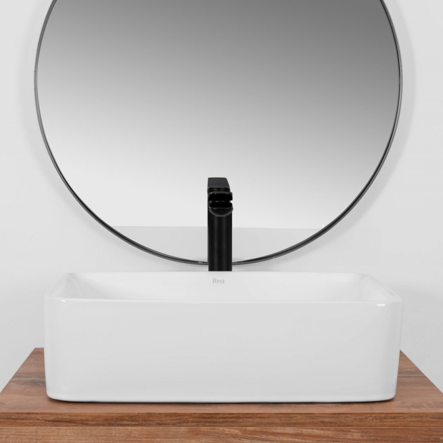 REA-U0669 - Aufsatzwaschbecken ANITA 37,5x48,5 cm Keramik/glänzend weiß