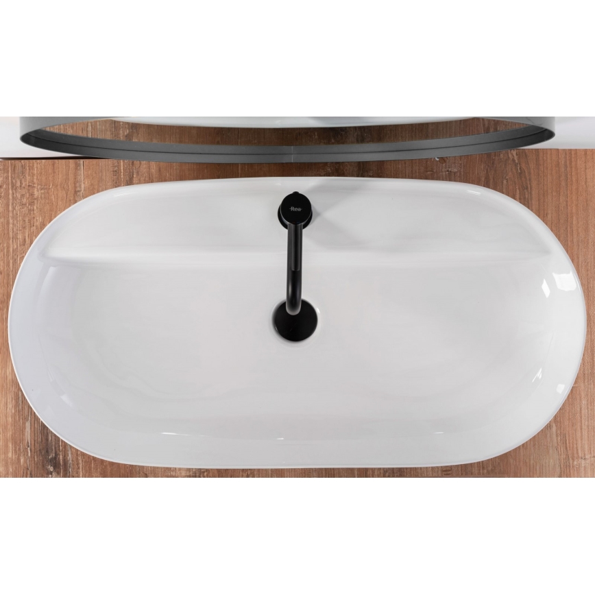 REA-U2541 - Aufsatzwaschbecken AURA 41x81 cm Keramik/glänzend weiß