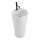 REA-U5635 - Freistehendes Waschbecken BLANKA 85 x 40 cm, Keramik / Hochglanzweiß