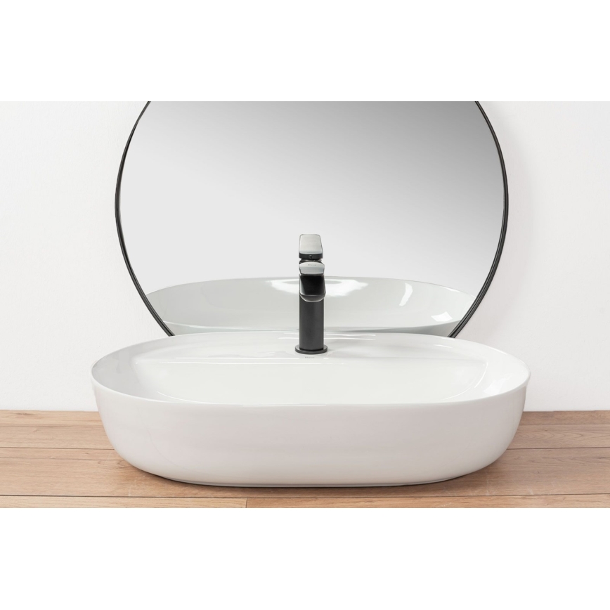 REA-U7900 - Aufsatzwaschbecken AURA 40,5x60,5 cm Keramik/Hochglanzweiß
