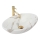 REA-U9685 - Aufsatzwaschbecken PAMELA 33x53 cm, Keramik mit Marmor-Optik