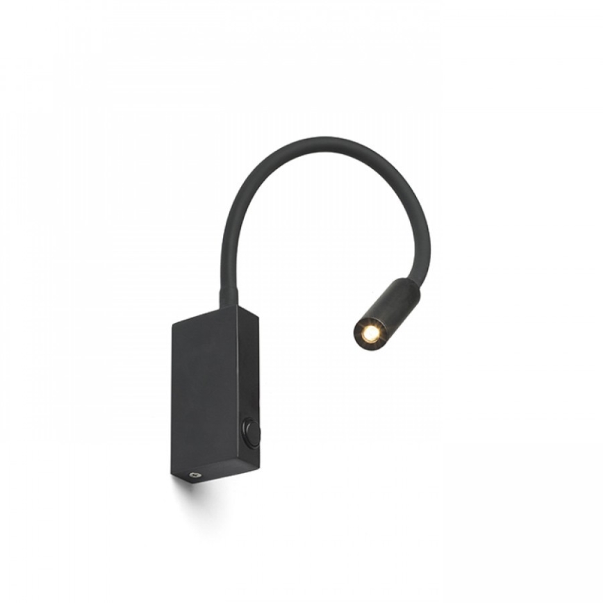 RED - Design Rendl - R12945 - LED Flexibles Leselicht EKE LED/3W/230V schwarz