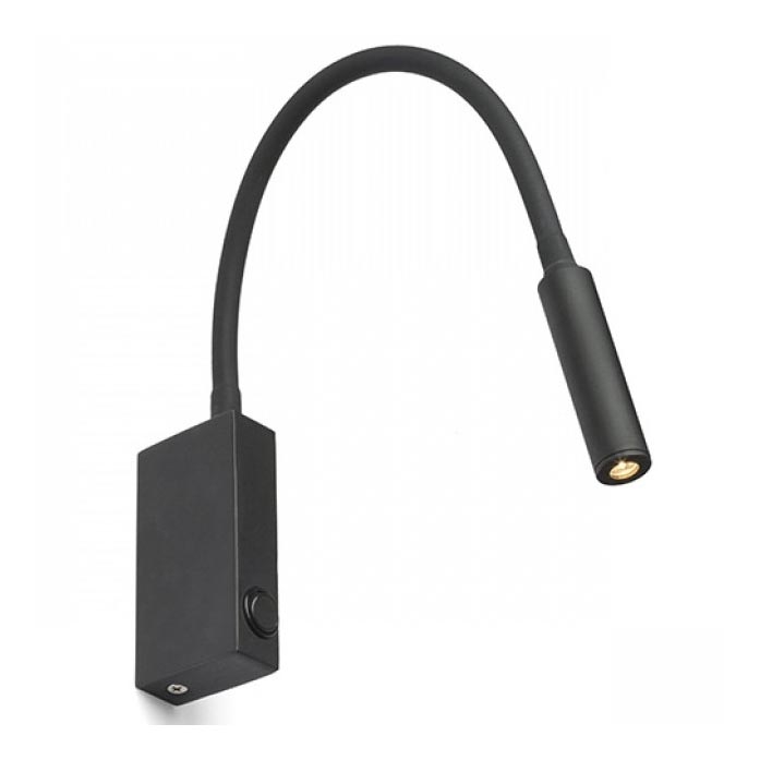 RED - Design Rendl - R12945 - LED Flexibles Leselicht EKE LED/3W/230V schwarz