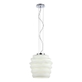 Redo 01-1141 - Pendelleuchte an Kabel MAGMA 1xE27/42W/230V Ø 38 cm, glänzender Chrom/Weiß