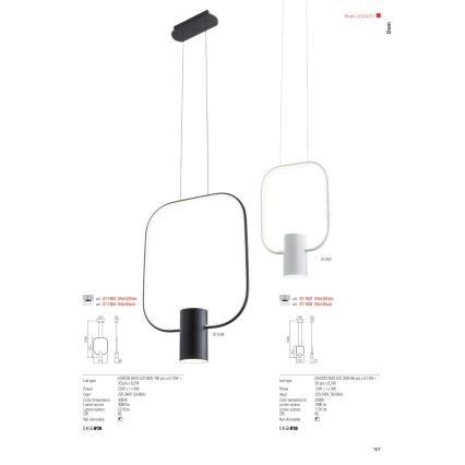 Redo 01-1227 - Dimmbare LED-Tischleuchte DOM LED/21W/230V, schwarz