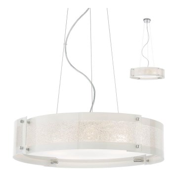 Redo 01-1463 - Hängeleuchte an Schnur ZELDA 5xE27/42W/230V d 55 cm