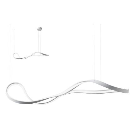 Redo 01-1531 - LED-Pendelleuchte an Stahlseil NUBO LED/43W/230V weiß