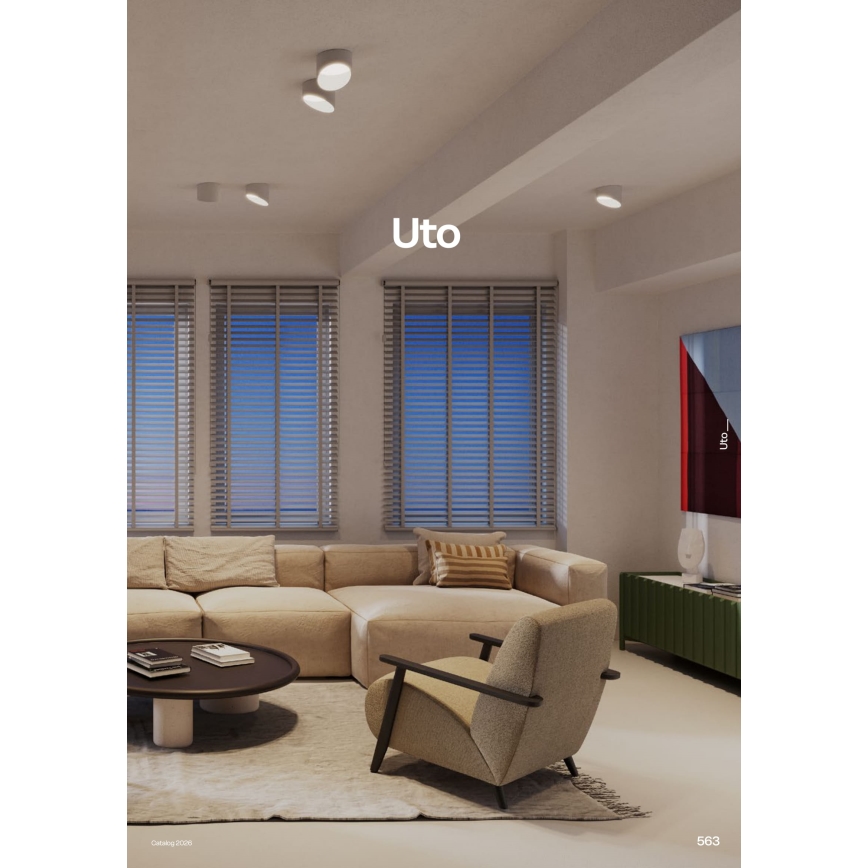 Redo 01-1625 - LED-Einbauleuchte UTO LED/6W/230V Ø 9 cm weiß