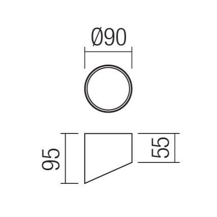Redo 01-1625 - LED-Einbauleuchte UTO LED/6W/230V Ø 9 cm weiß