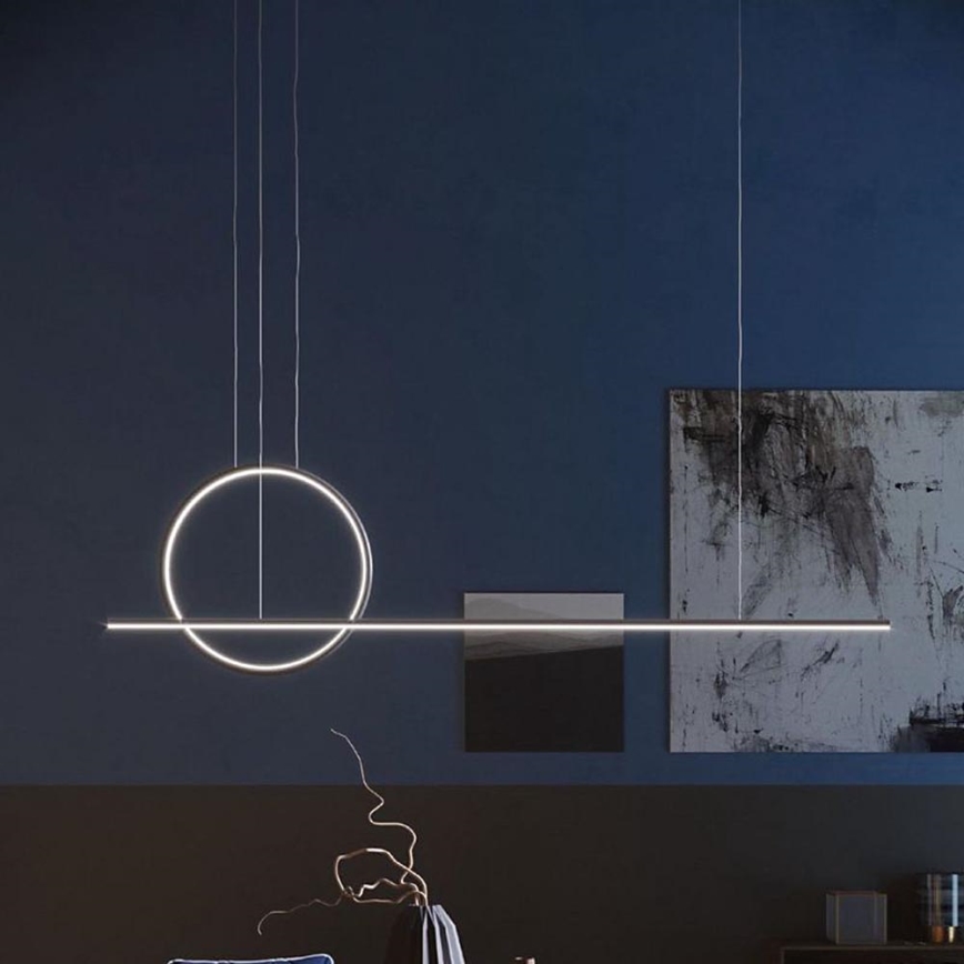 Redo 01-1735 - LED dimmbare Hängeleuchte an Seil GIOTTO LED/46W/230V schwarz