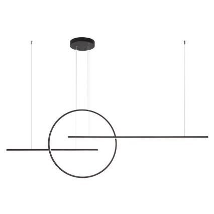 Redo 01-1737 - LED dimmbare Hängeleuchte an Seil GIOTTO LED/56W/230V schwarz