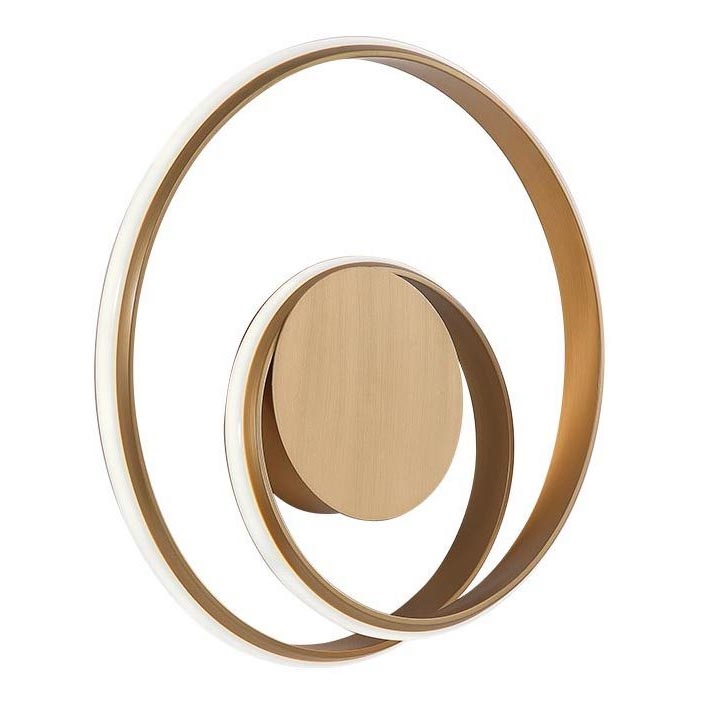 Redo 01-1790 - dimmbare LED-Wandleuchte TORSION LED/27W/230V Ø 40 cm bronzefarben