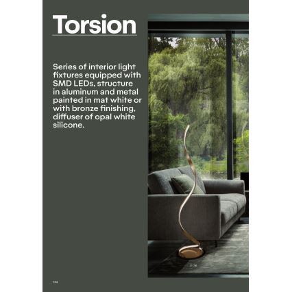 Redo 01-1816 - LED-Tischleuchte TORSION LED/11W/230V 3000K Bronze