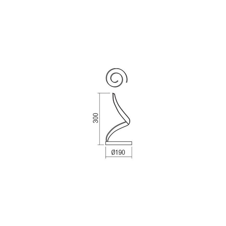 Redo 01-1816 - LED-Tischleuchte TORSION LED/11W/230V 3000K Bronze