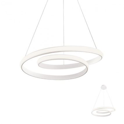 Redo 01-1888 - Dimmbare LED-Hängeleuchte an Kabel TORSION LED/29W/230V Ø 55 cm weiß