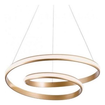 Redo 01-1889 - TORSION dimmbare LED-Pendelleuchte an Stahlseil LED/29W/230V 4000K Ø 55 cm bronzefarben
