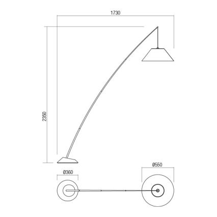 Redo 01-1988 - Stehleuchte FISHER 1xE27/42W/230V weiß