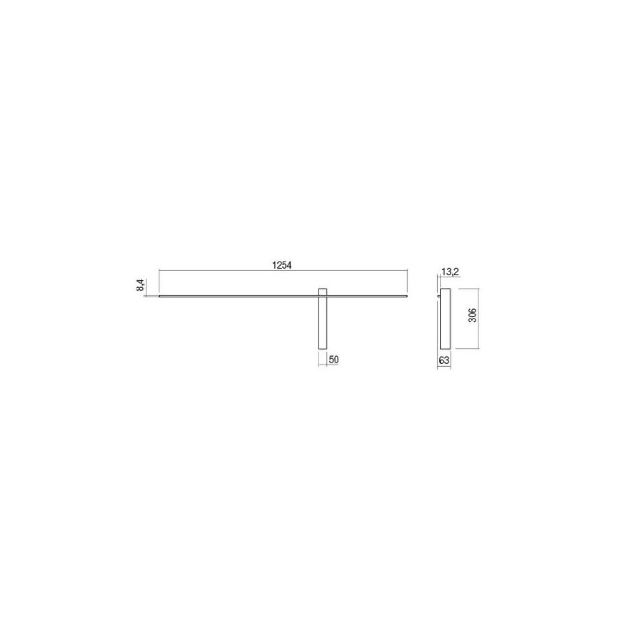 Redo 01-2200 - LED-Wandleuchte TANGENT LED/14W/230V weiß