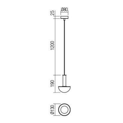 Redo 01-2474 - Pendelleuchte an Kabel LUMIEN 1xG9/10W/230V Ø 13 cm gold/weiß