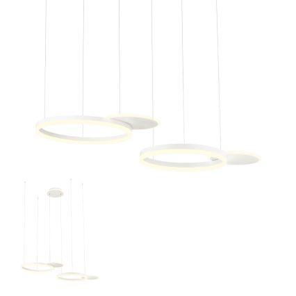 Redo 01-2605 - Dimmbare Pendelleuchte mit Seilaufhängung SIGUA LED/99W/230V CRI 90 weiß